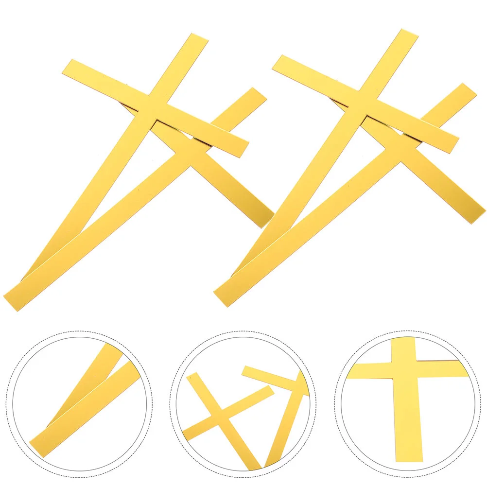 10 Pcs Cross Shaped Cake Decorations Acrylic Golden Cupcake Toppers Dessert Picks Holy Communion Party Supplies Easy Insert Pull
10 Pcs Cross Shaped Cake Decorations Acrylic Golden Cupcake Toppers Dessert Picks Holy Communion Party Supplies Easy Insert Pull
