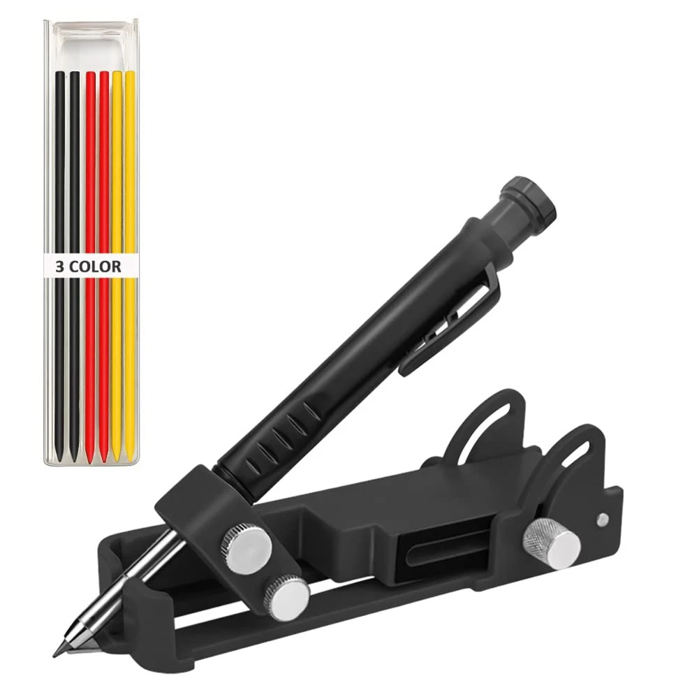 Multi-Construction Pencil Scribing Tool- Scribe Function Tool with Deep Hole Pencil,Woodworking Scribe Gauge Black
Multi-Construction Pencil Scribing Tool- Scribe Function Tool with Deep Hole Pencil,Woodworking Scribe Gauge Black