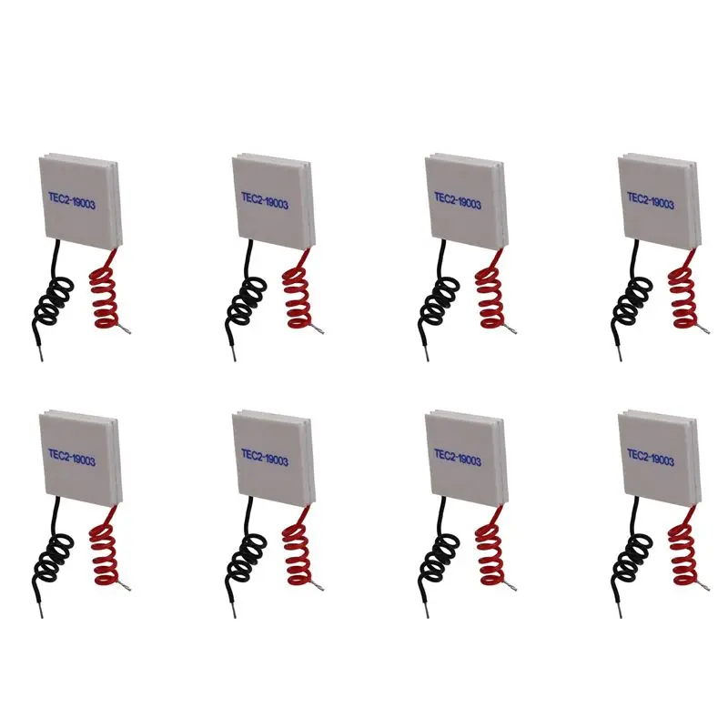 QWE-8X TEC2-19003 Thermoelectric Cooler Peltier 30X30mm 19003 Double Elements Module Electronic Cooling Sheet
QWE-8X TEC2-19003 Thermoelectric Cooler Peltier 30X30mm 19003 Double Elements Module Electronic Cooling Sheet
