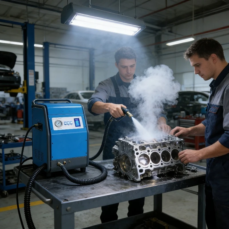 Professional Car Engine Dry Ice Blaster Portable CO2 Cleaning Machine for Auto Repair Shop Rim Tire Restoration Tool
Professional Car Engine Dry Ice Blaster Portable CO2 Cleaning Machine for Auto Repair Shop Rim Tire Restoration Tool