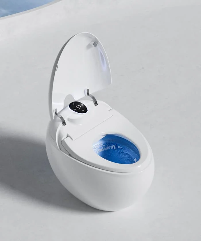 Model D Egg Shape One Piece Smart Toilet Bidet Concealed Tank Smart Toilet Bidet for Bathroom
Model D Egg Shape One Piece Smart Toilet Bidet Concealed Tank Smart Toilet Bidet for Bathroom