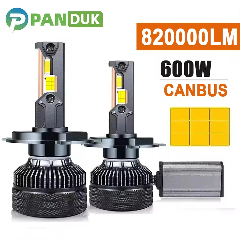PANDUK Canbus Car LED Headlight H4 LED H7 LED H8 H9 H11 H1 9005 HB3 9006 HB4 Auto Lamp Fog Bulb 600W 820000LM 6000K 12V
PANDUK Canbus Car LED Headlight H4 LED H7 LED H8 H9 H11 H1 9005 HB3 9006 HB4 Auto Lamp Fog Bulb 600W 820000LM 6000K 12V