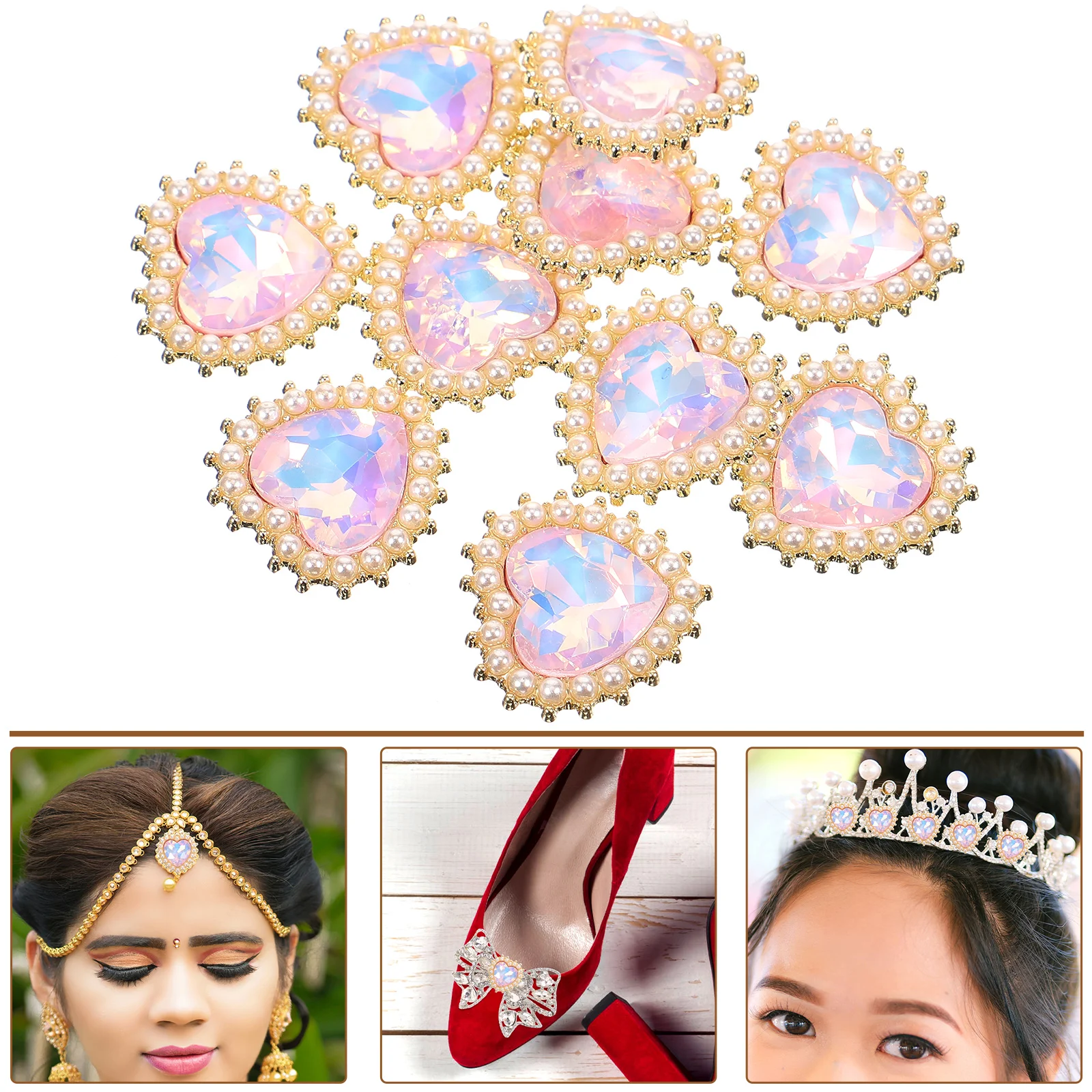 10 Pcs Heart Accessories Red Rhinestones Bead Decorations for Jewelry Crafts Scrapbook Cards Charm Set 19832 Shallow
10 Pcs Heart Accessories Red Rhinestones Bead Decorations for Jewelry Crafts Scrapbook Cards Charm Set 19832 Shallow