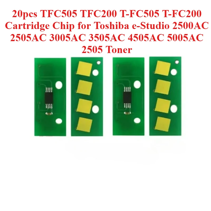20 шт. TFC505 TFC200 T-FC505 T-FC200 чип картриджа для Toshiba e-Studio 2500AC 2505AC 3005AC 3505AC 4505AC 5005AC 2505 тонер
20 шт. TFC505 TFC200 T-FC505 T-FC200 чип картриджа для Toshiba e-Studio 2500AC 2505AC 3005AC 3505AC 4505AC 5005AC 2505 тонер
