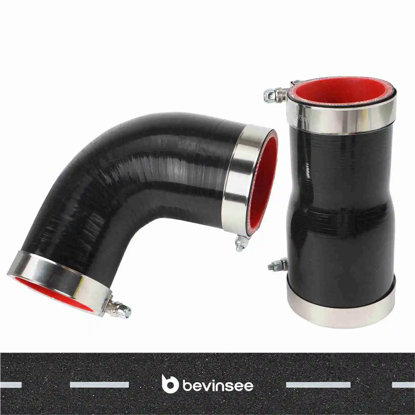 BEVINSEE Intercooler Intake Hose w/Pipe Clamps For BMW N54 N55 E90 E92 E93 E91 335i 335xi 07-13 E82 E88 135i 08-13 X1 E84 35i
BEVINSEE Intercooler Intake Hose w/Pipe Clamps For BMW N54 N55 E90 E92 E93 E91 335i 335xi 07-13 E82 E88 135i 08-13 X1 E84 35i