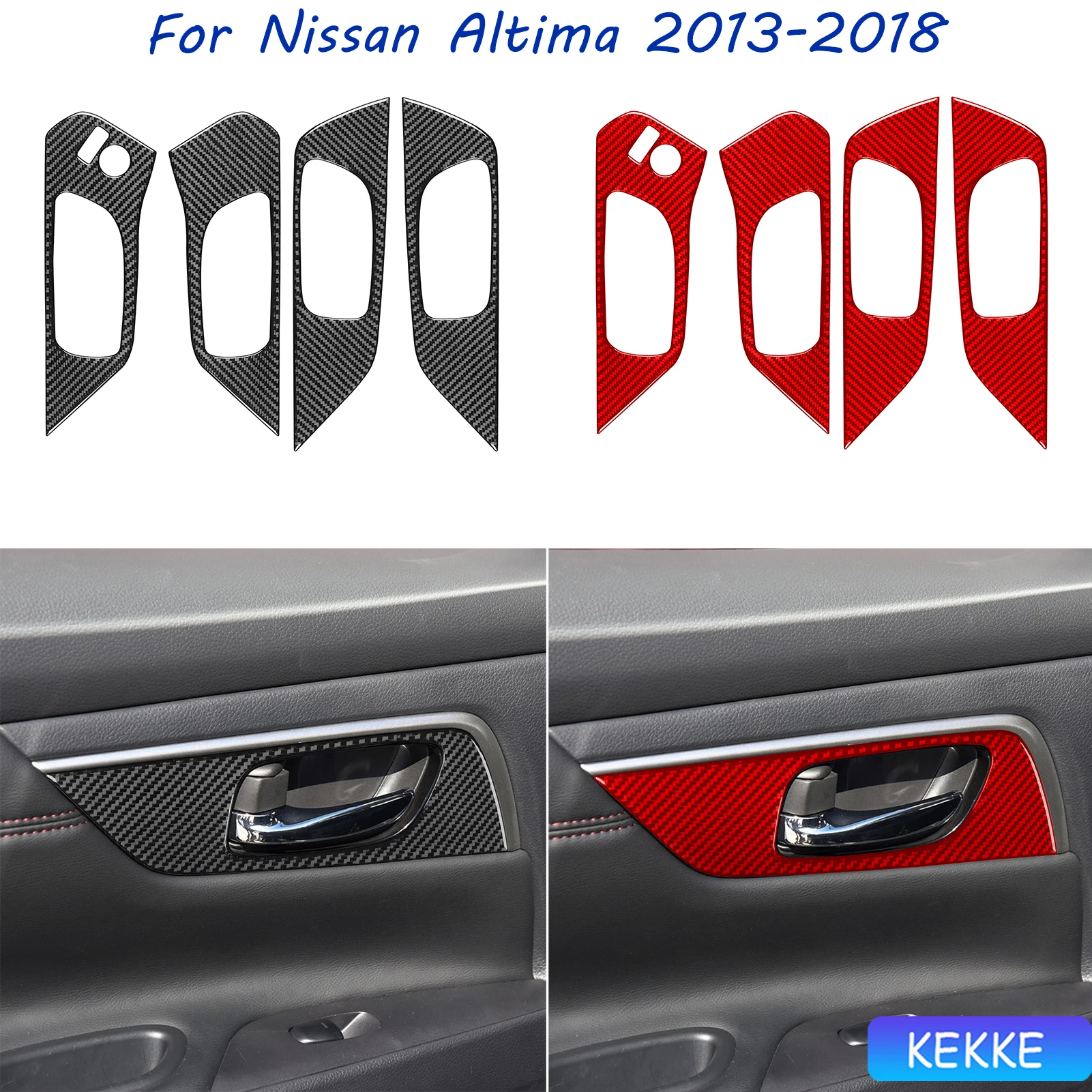 For Nissan Altima 2013-2018 Real Carbon Fiber Door Handle Set Trim Stickers Car Interior Auto Decoration Accessories
For Nissan Altima 2013-2018 Real Carbon Fiber Door Handle Set Trim Stickers Car Interior Auto Decoration Accessories