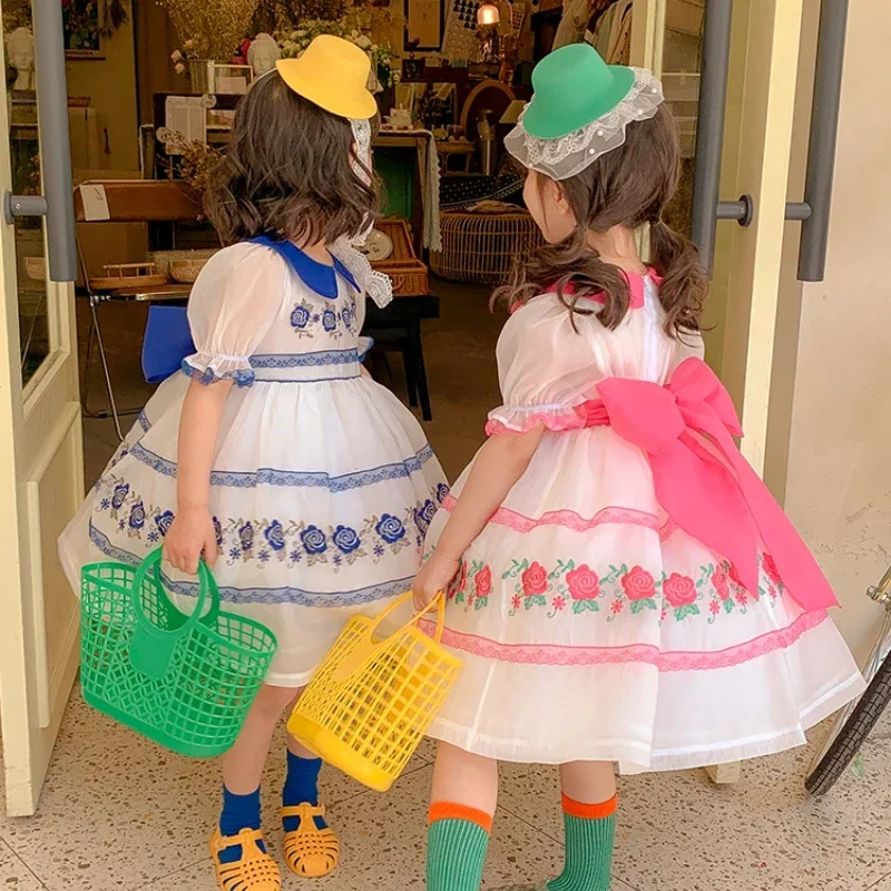 Summer New Spanish Kids Dresses for Girls Party Birthday Fashion Princess Costumn Classical Girls Eid Dress Gift
Summer New Spanish Kids Dresses for Girls Party Birthday Fashion Princess Costumn Classical Girls Eid Dress Gift
