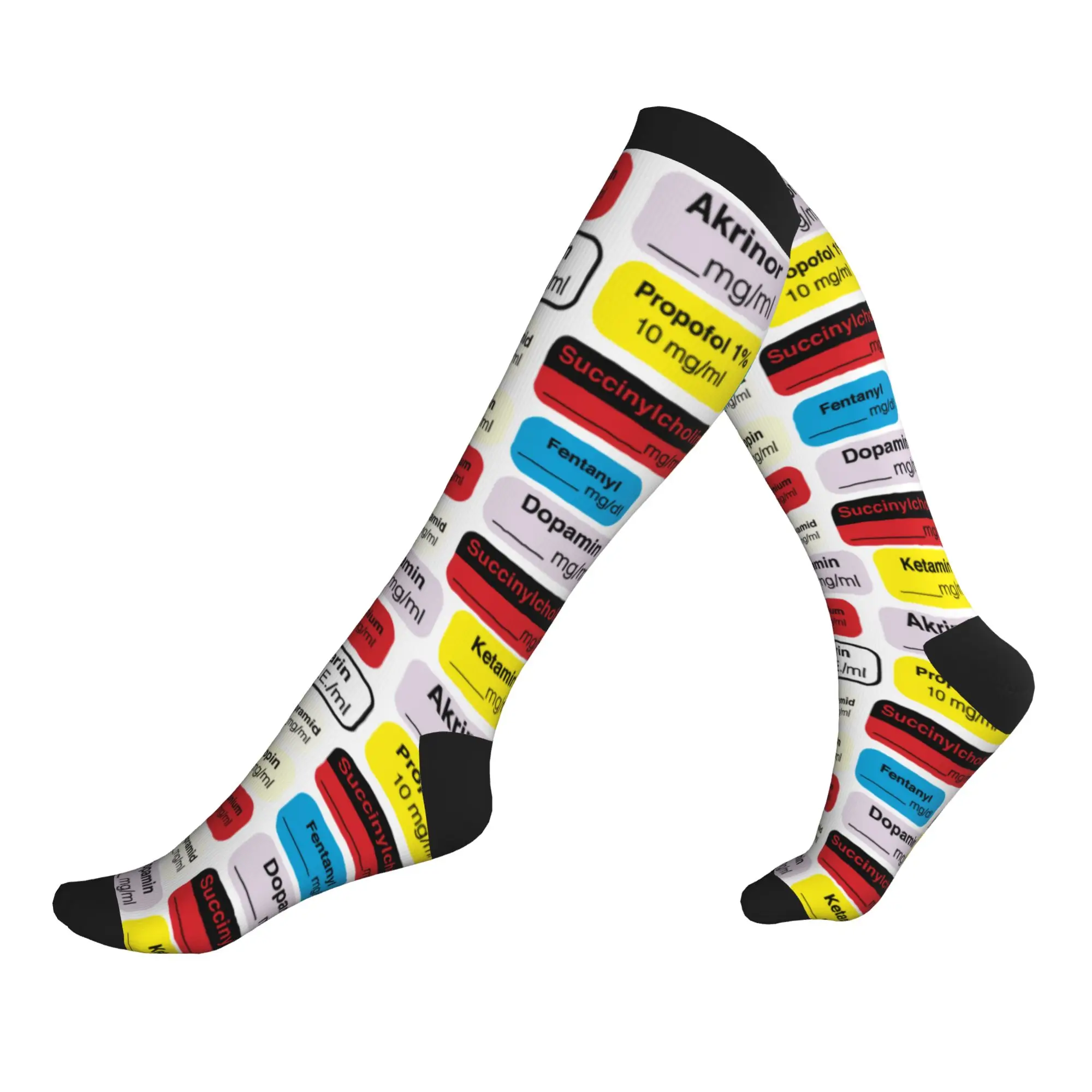 Anesthesia Medication Labels Men Women Sports Compression Socks Unisex Fashion 3D Printed Dress Socks
Anesthesia Medication Labels Men Women Sports Compression Socks Unisex Fashion 3D Printed Dress Socks