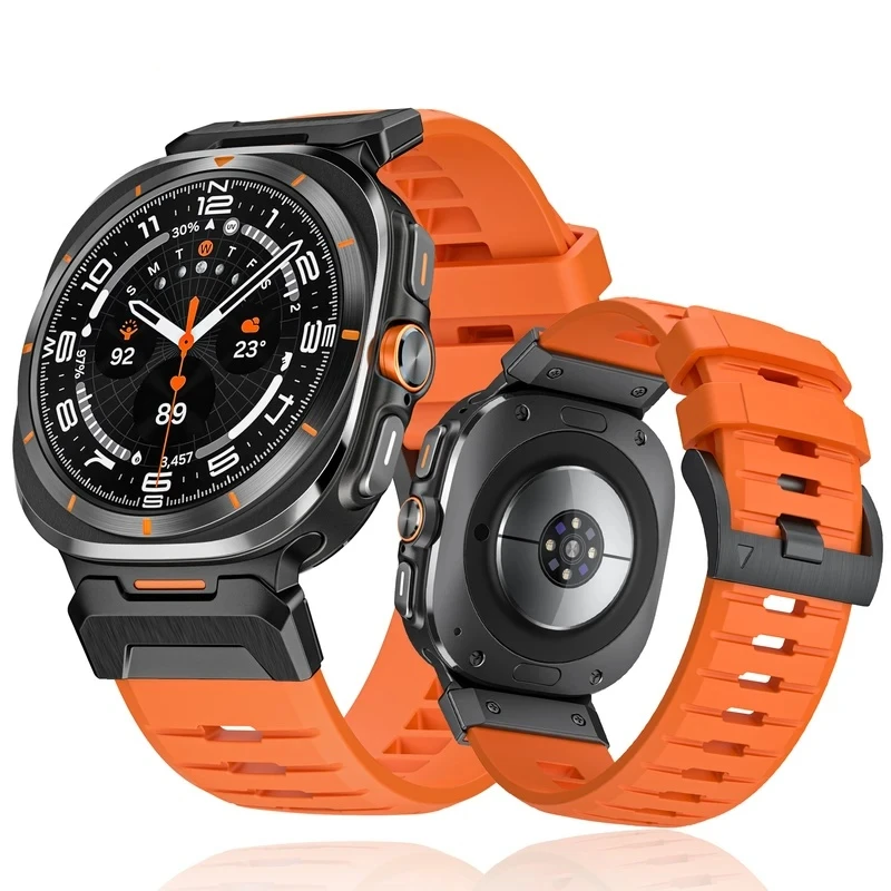 No Gaps Mecha Silicone Band For Samsung Galaxy Watch Ultra 47mm Rubber Loop Strap For GALAX Y ULTR A 47MM Sports Bracelet Correa
No Gaps Mecha Silicone Band For Samsung Galaxy Watch Ultra 47mm Rubber Loop Strap For GALAX Y ULTR A 47MM Sports Bracelet Correa