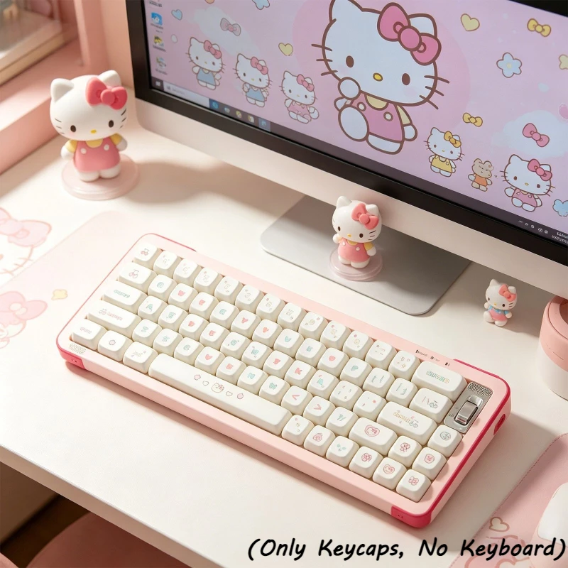 HelloKitty MOA Profile PBT Material Keycaps Full Set Dye-Sublimation Cute Pink White KeyCaps for Mechanical Keyboard Accessories
HelloKitty MOA Profile PBT Material Keycaps Full Set Dye-Sublimation Cute Pink White KeyCaps for Mechanical Keyboard Accessories