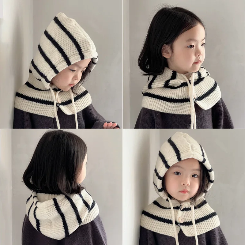 Children Warm Woolen Knit Hat Beanies Winter Kids Headgear Cap Fashion Striped One Piece Scarf Hat
Children Warm Woolen Knit Hat Beanies Winter Kids Headgear Cap Fashion Striped One Piece Scarf Hat