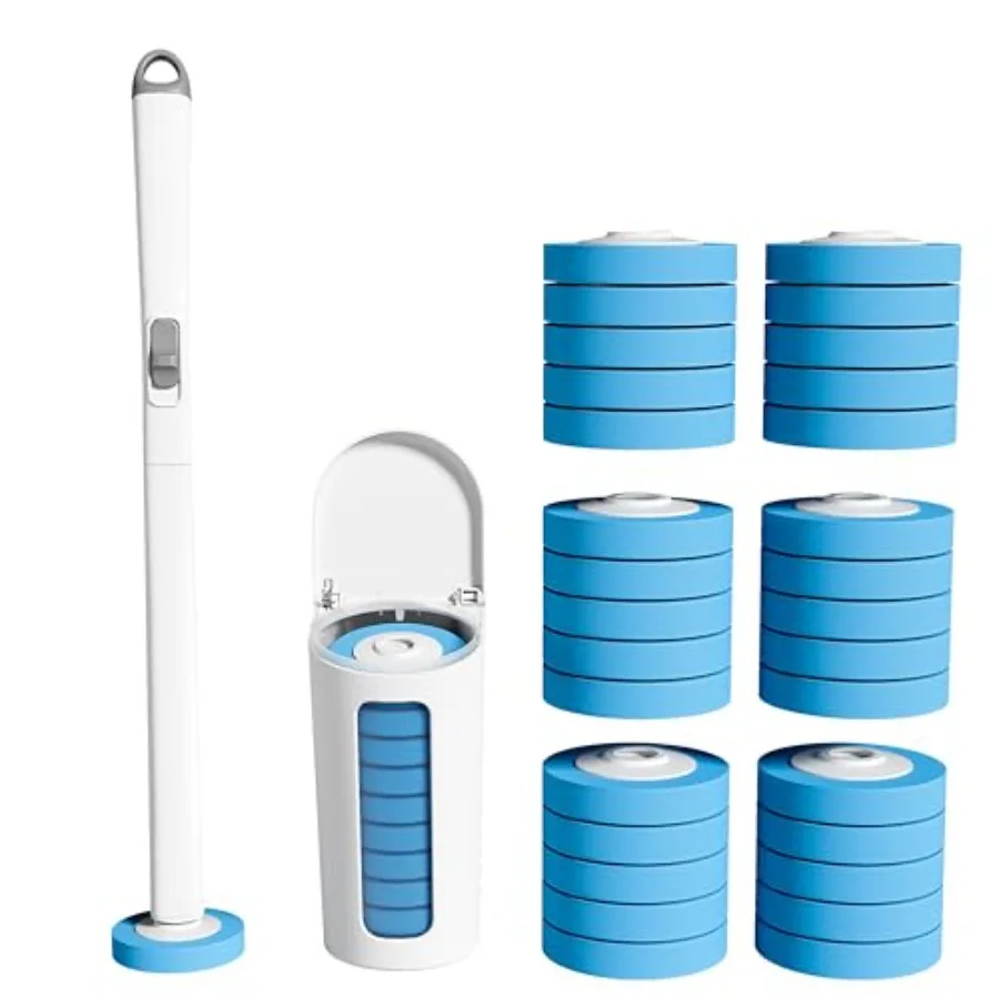 Disposable Toilet Bowl Brush with Toilet Wand 30 Refill Heads, Toilet Bowl Cleaner Wands, Toilet Cleaning System Starter Kit Wa
Disposable Toilet Bowl Brush with Toilet Wand 30 Refill Heads, Toilet Bowl Cleaner Wands, Toilet Cleaning System Starter Kit Wa