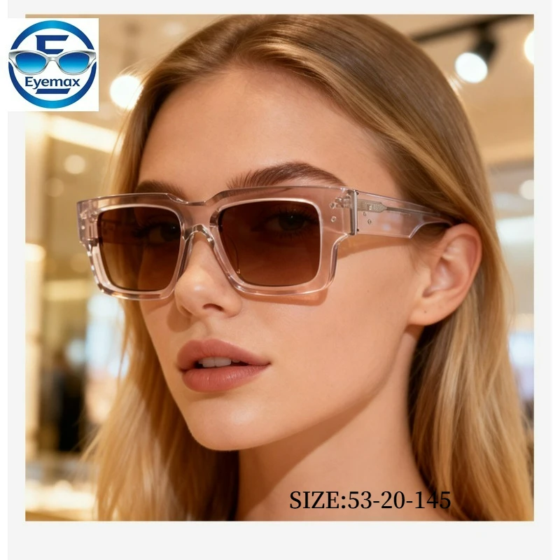 New Thick Square Acetate Sunglasses Men Women Retro Transparent Frame UV400 Eyewear Fashion Outdoor Driving Shades Sun Glasses
New Thick Square Acetate Sunglasses Men Women Retro Transparent Frame UV400 Eyewear Fashion Outdoor Driving Shades Sun Glasses