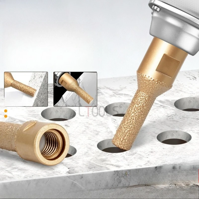 M14 Угловая шлифовальная машина Сухое сверло Прочные сверления отверстий Алмазная дрель Многофункциональный инструмент для снятия фаски по мрамору 6/8/10/12 мм
M14 Угловая шлифовальная машина Сухое сверло Прочные сверления отверстий Алмазная дрель Многофункциональный инструмент для снятия фаски по мрамору 6/8/10/12 мм