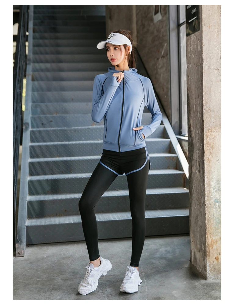Women's Tracksuit Solid Leggings Sweat Jacket Sports Bra Breathable T-Shirt 4 Pieces Sets Women Sportwear Suits Running Clothes
Women's Tracksuit Solid Leggings Sweat Jacket Sports Bra Breathable T-Shirt 4 Pieces Sets Women Sportwear Suits Running Clothes