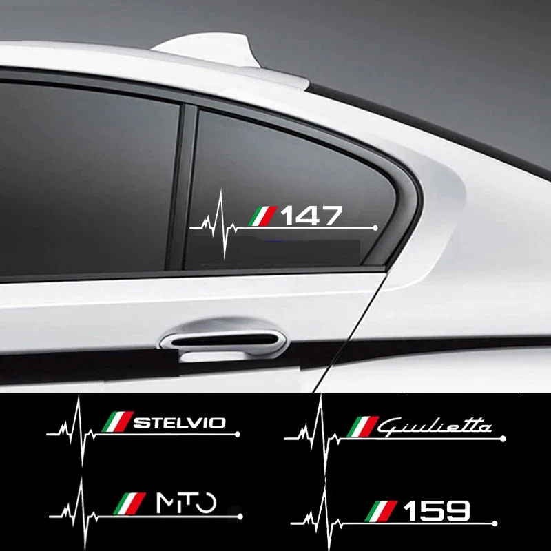 2Pcs Car Body Sticker For Alfa Romeo Sportiva Giulia Giulietta 159 156 MITO Stelvio 147 Brera 
2Pcs Car Body Sticker For Alfa Romeo Sportiva Giulia Giulietta 159 156 MITO Stelvio 147 Brera
