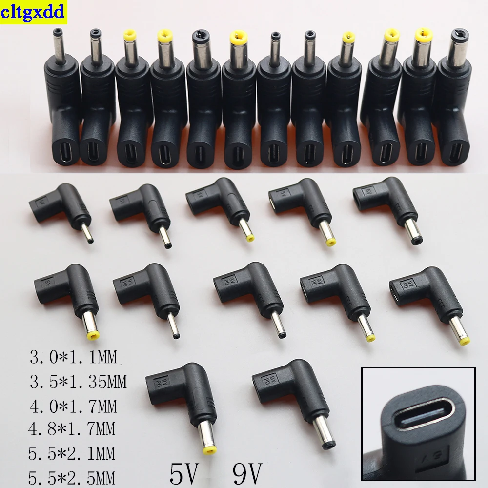cltgxdd 1piece Type-C PD to DC power adapter 3.0*1.1/3.5*1.35/4.0*1.7/4.8*1.7/5.5*2.5/5.5*2.1mm for printer router plug 5V/9V
cltgxdd 1piece Type-C PD to DC power adapter 3.0*1.1/3.5*1.35/4.0*1.7/4.8*1.7/5.5*2.5/5.5*2.1mm for printer router plug 5V/9V