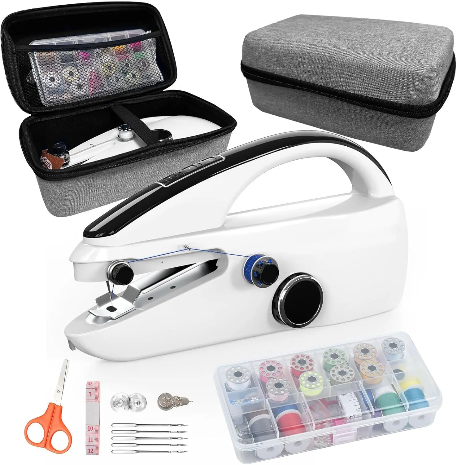Sewing Kit:Sewing Bliss In One Box.Handheld Sewing Hine,Beginner'S Sewing Kit With Storage,Two Power Supply Modes,Portable Mini
Sewing Kit:Sewing Bliss In One Box.Handheld Sewing Hine,Beginner'S Sewing Kit With Storage,Two Power Supply Modes,Portable Mini