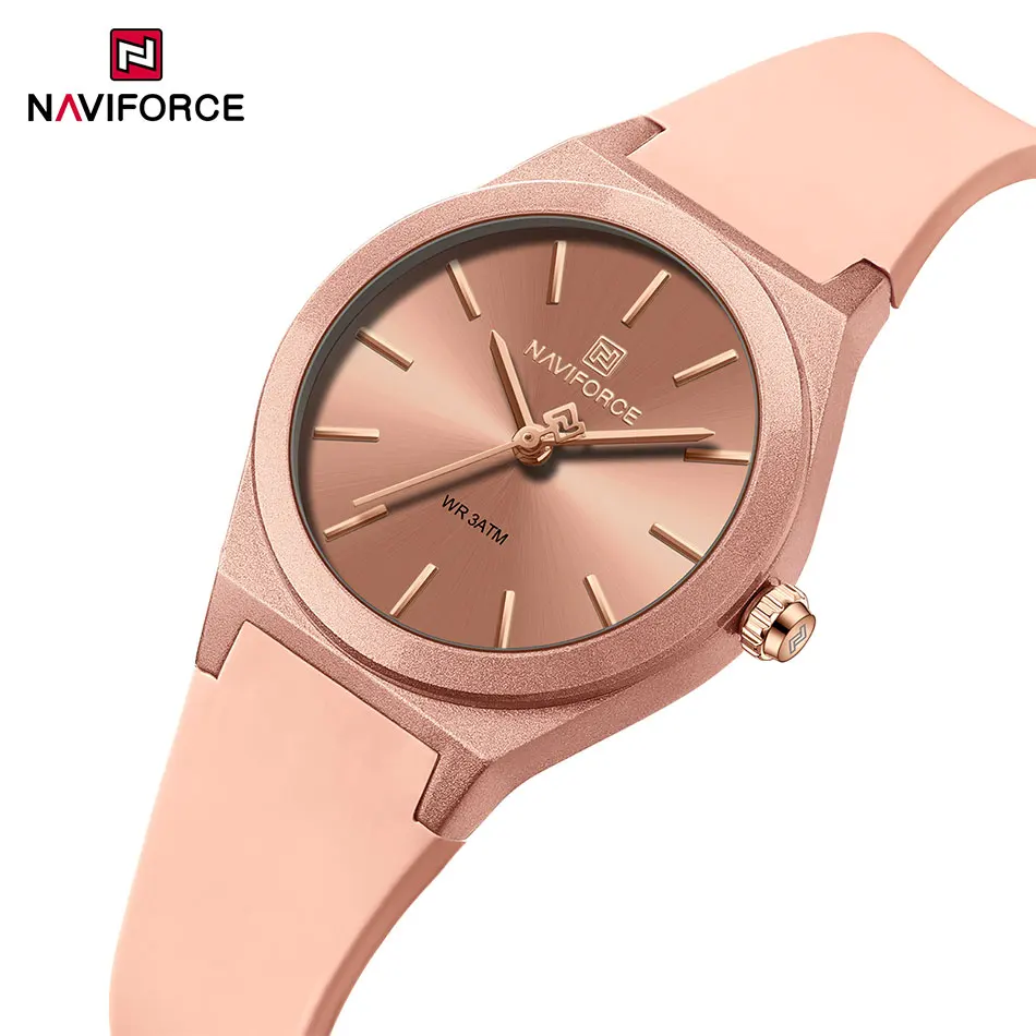 NAVIFORCE Women Watches Silicone Strap Women Quartz Wristwatches Waterproof Round Dial Retro Watch Ladies Girls Reloj Para Mujer
NAVIFORCE Women Watches Silicone Strap Women Quartz Wristwatches Waterproof Round Dial Retro Watch Ladies Girls Reloj Para Mujer