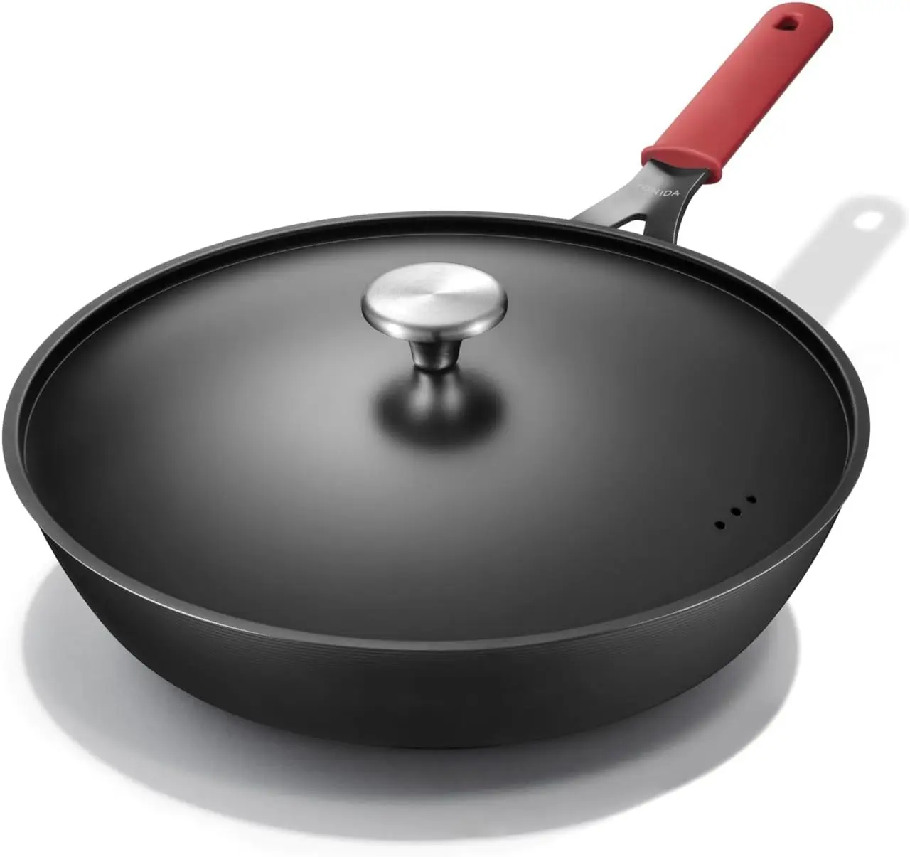 12 Inch Nonstick Carbon Steel Frying Pan with Lid, Pre-Seasoned Skillet, Removable Silicone Handle, Induction & Oven Safe
12 Inch Nonstick Carbon Steel Frying Pan with Lid, Pre-Seasoned Skillet, Removable Silicone Handle, Induction & Oven Safe