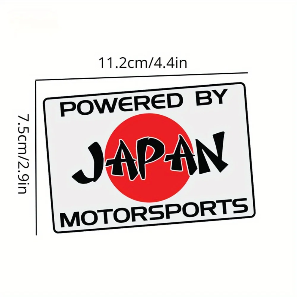 1PC Powered By Japan Motorsports Vinyl Decal, Durable Waterproof Sticker for Car Motorcycle Exterior Decoration
1PC Powered By Japan Motorsports Vinyl Decal, Durable Waterproof Sticker for Car Motorcycle Exterior Decoration