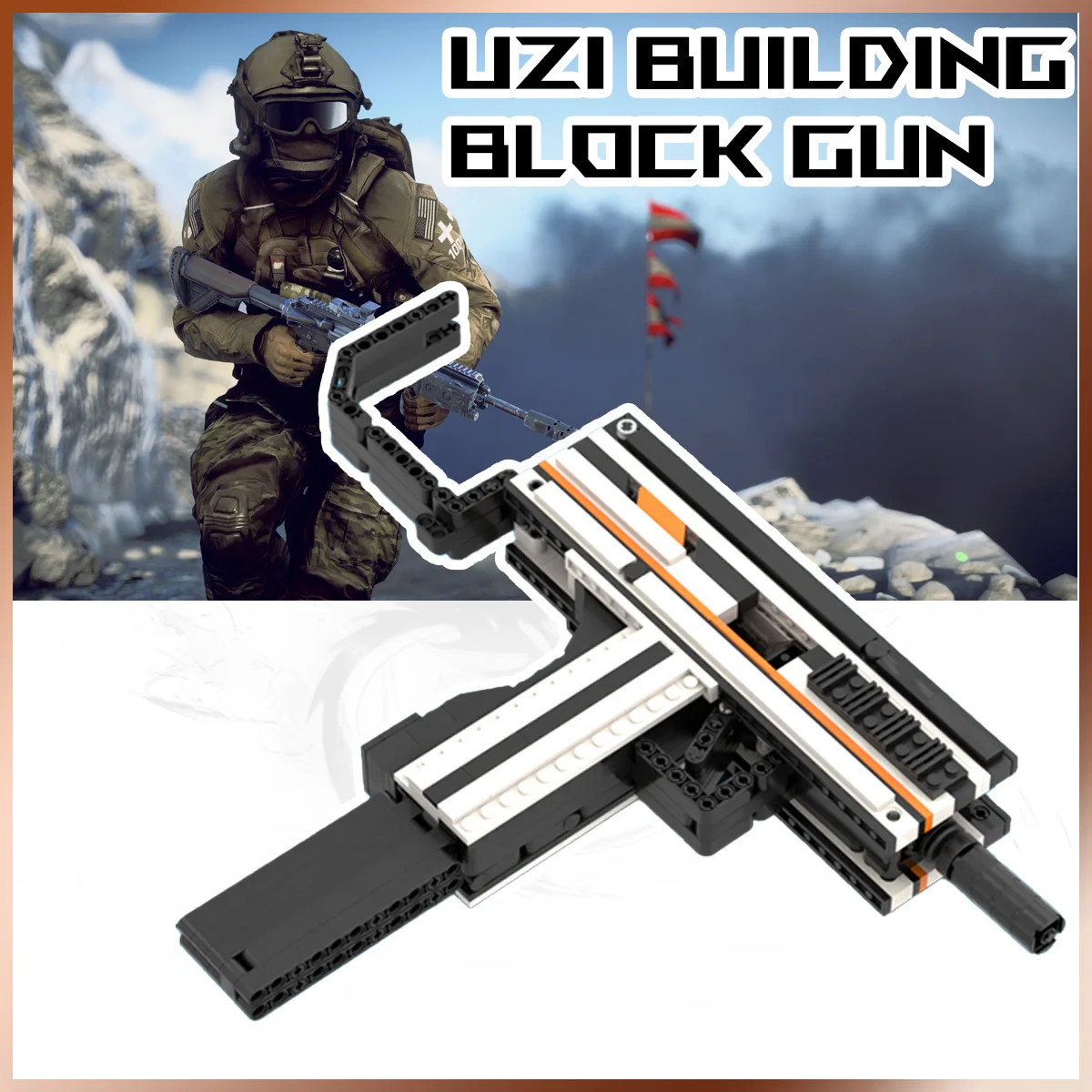 Тактический пистолет Uzi MOC Brick, игрушка-пулемет Can Fire Bullets, извлечение оболочки, уличный кирпичный пистолет, игрушки для детей, игры для мальчиков
Тактический пистолет Uzi MOC Brick, игрушка-пулемет Can Fire Bullets, извлечение оболочки, уличный кирпичный пистолет, игрушки для детей, игры для мальчиков