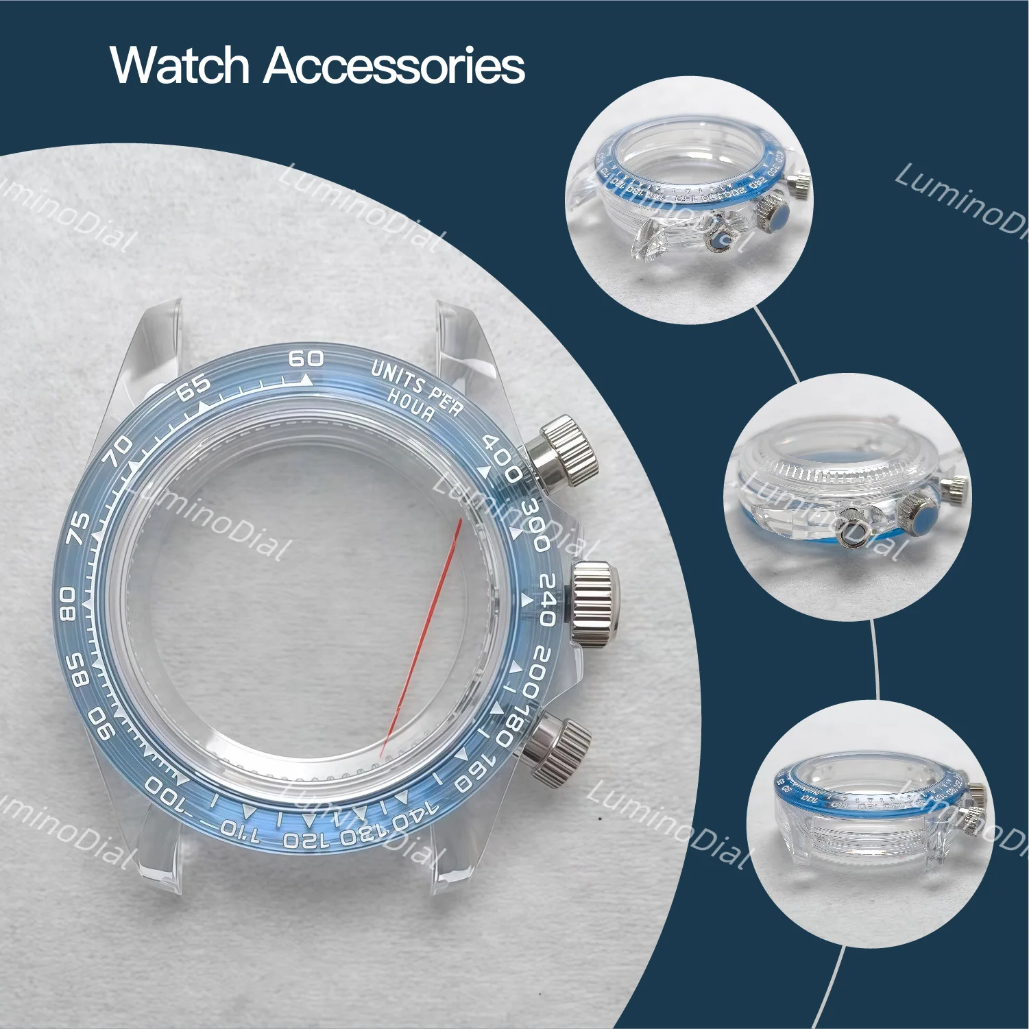 39mm Acrylic Watch Case for VK63 Caliber Watch Modification Accessories
39mm Acrylic Watch Case for VK63 Caliber Watch Modification Accessories