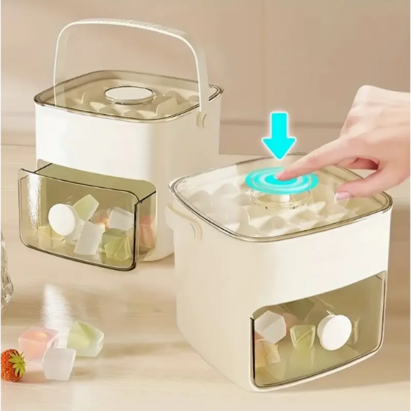 48-Cube Ice Maker - Portable, Double Layer, Easy-Press Lid | Silicone Tray, PET , 1-10L Capacity, No Electricity Needed
48-Cube Ice Maker - Portable, Double Layer, Easy-Press Lid | Silicone Tray, PET , 1-10L Capacity, No Electricity Needed