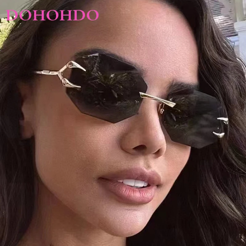 Retro Classic Rimless Polygon Sunglasses Men Women Fashion Luxury Brand Designer Personality Travel Driving Sun Glasses UV400
Retro Classic Rimless Polygon Sunglasses Men Women Fashion Luxury Brand Designer Personality Travel Driving Sun Glasses UV400