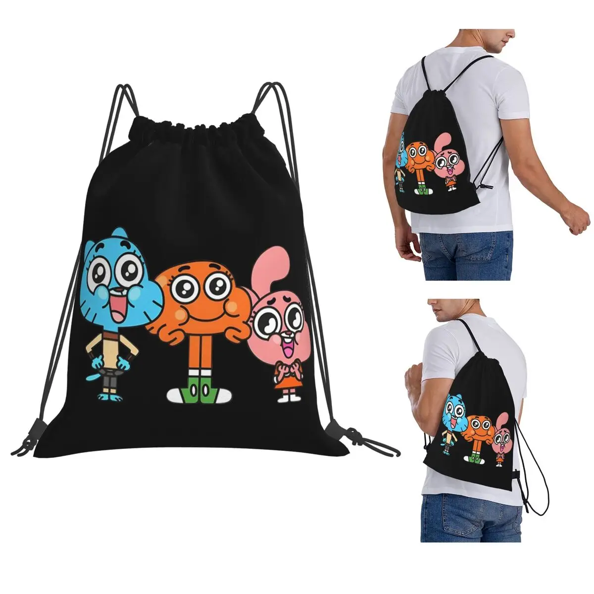 Gumball And Darwin Game The Amazing World Of Gumball Backpacks Drawstring Bundle Pocket Sundries Bag Book Bags
Gumball And Darwin Game The Amazing World Of Gumball Backpacks Drawstring Bundle Pocket Sundries Bag Book Bags