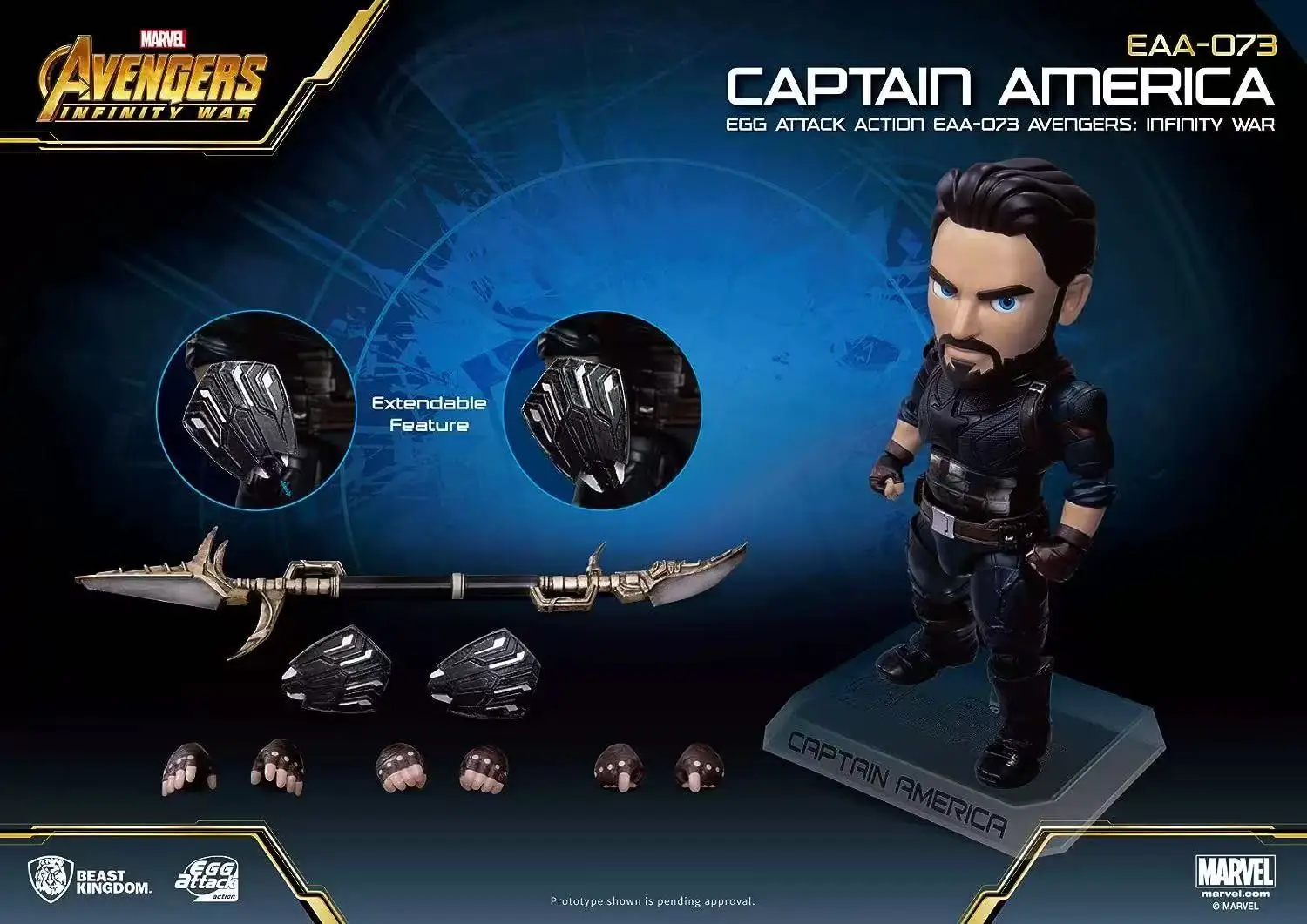 Beast Kingdom EAA-073 Avengers League Chibi 16cm Captain America
Beast Kingdom EAA-073 Avengers League Chibi 16cm Captain America