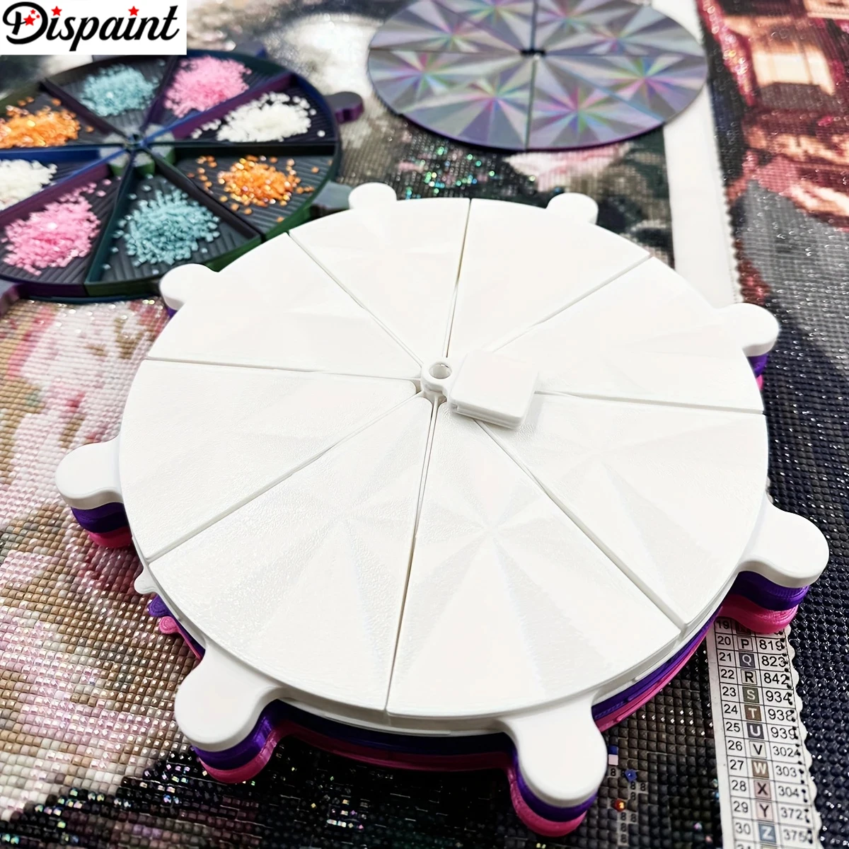 Лоток для инструментов для алмазной живописи Dispaint, 8 лотков с крышками и пробками плюс основание небольшой восковой коробки, восьмиугольная спиральная нижняя пластина
Лоток для инструментов для алмазной живописи Dispaint, 8 лотков с крышками и пробками плюс основание небольшой восковой коробки, восьмиугольная спиральная нижняя пластина