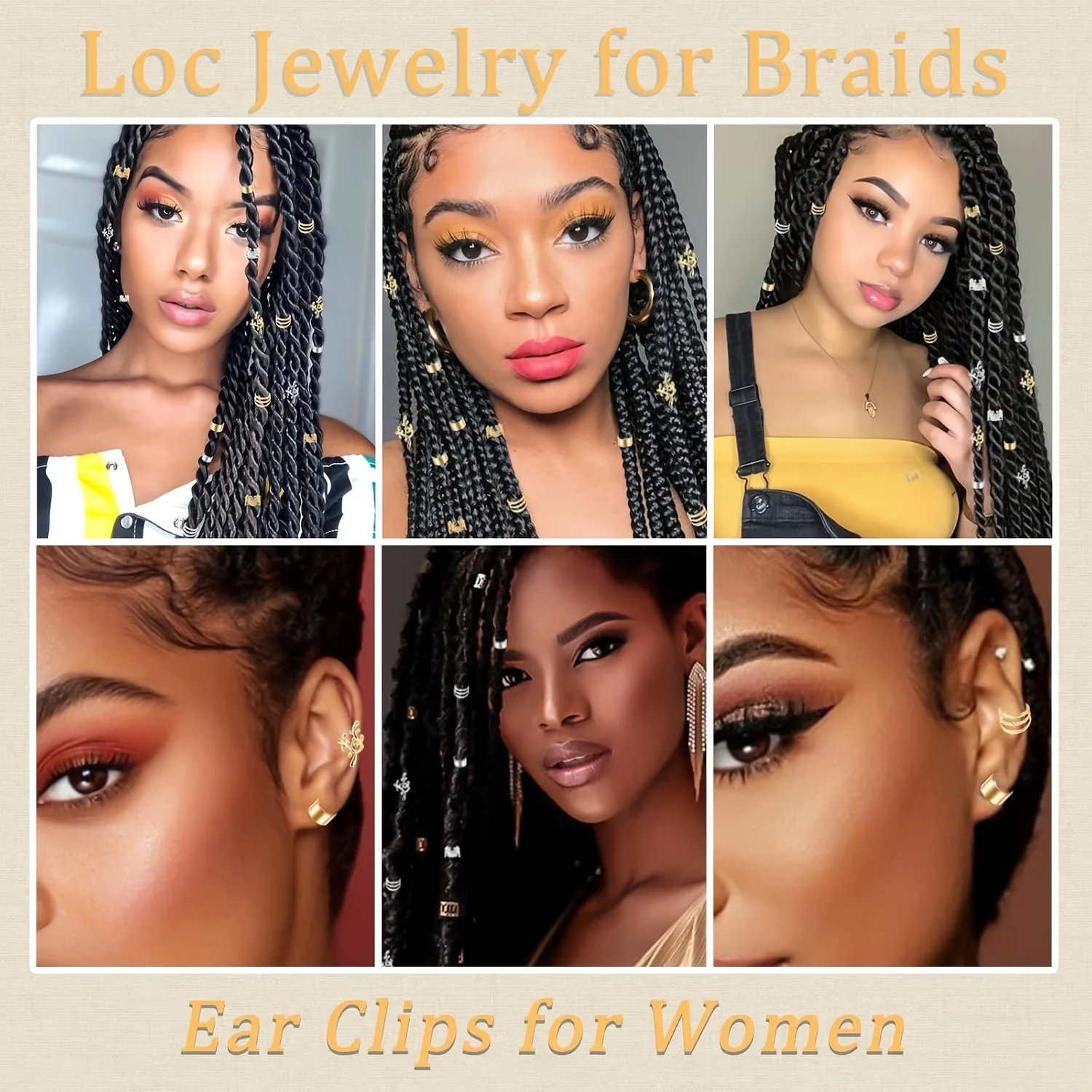 Premium 40 Count Gold Silver Color Alloy Dreadlocks Braid Hair Clip for Hair Decoration Set
Premium 40 Count Gold Silver Color Alloy Dreadlocks Braid Hair Clip for Hair Decoration Set
