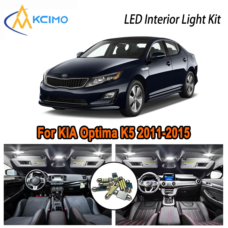 For KIA Optima K5 2011-2015 2011 2012 2013 2014 2015 Premium LED Interior Dome Map Trunk Light Kit Car Led Lamps Canbus No Error
For KIA Optima K5 2011-2015 2011 2012 2013 2014 2015 Premium LED Interior Dome Map Trunk Light Kit Car Led Lamps Canbus No Error