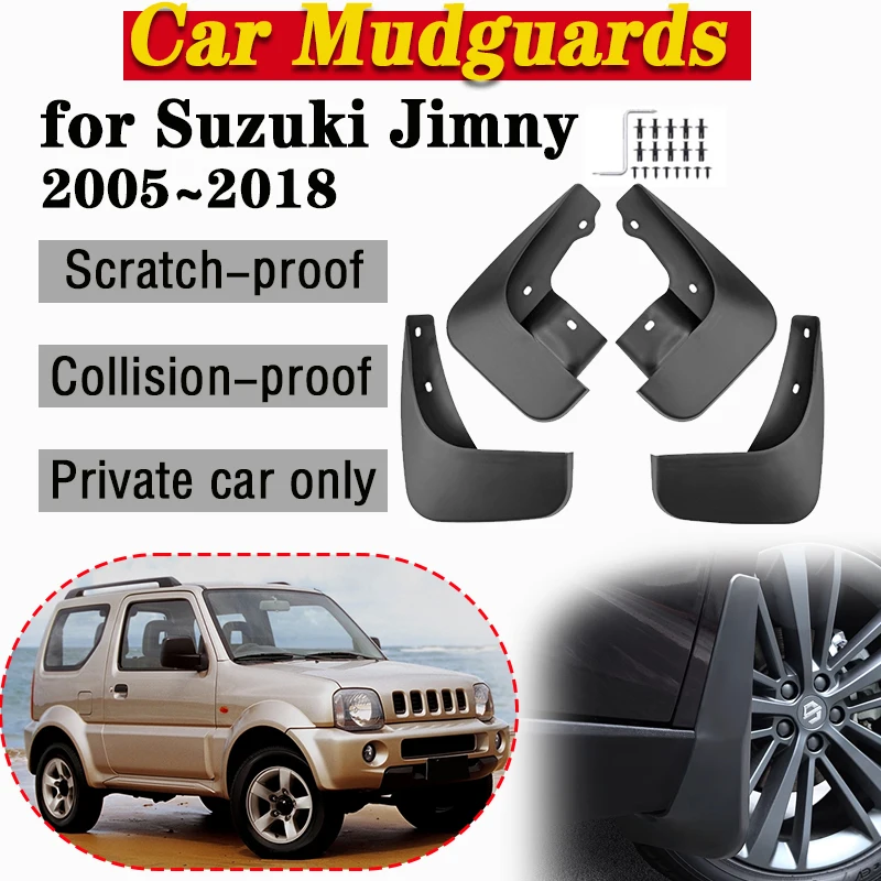 For Suzuki Jimny 2005 2006 2007 2008 2009~2018 4x Mudguards Mud Flap Splash Guard MudFlap Car Front Rear Fender Tool Accessories
For Suzuki Jimny 2005 2006 2007 2008 2009~2018 4x Mudguards Mud Flap Splash Guard MudFlap Car Front Rear Fender Tool Accessories
