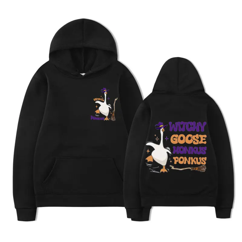 Funny Halloween Witchy Goose Graphic print hoodie mens clothes Cartoon Fashion Cotton Fleece pullover Trendy street sweatshirt
Funny Halloween Witchy Goose Graphic print hoodie mens clothes Cartoon Fashion Cotton Fleece pullover Trendy street sweatshirt