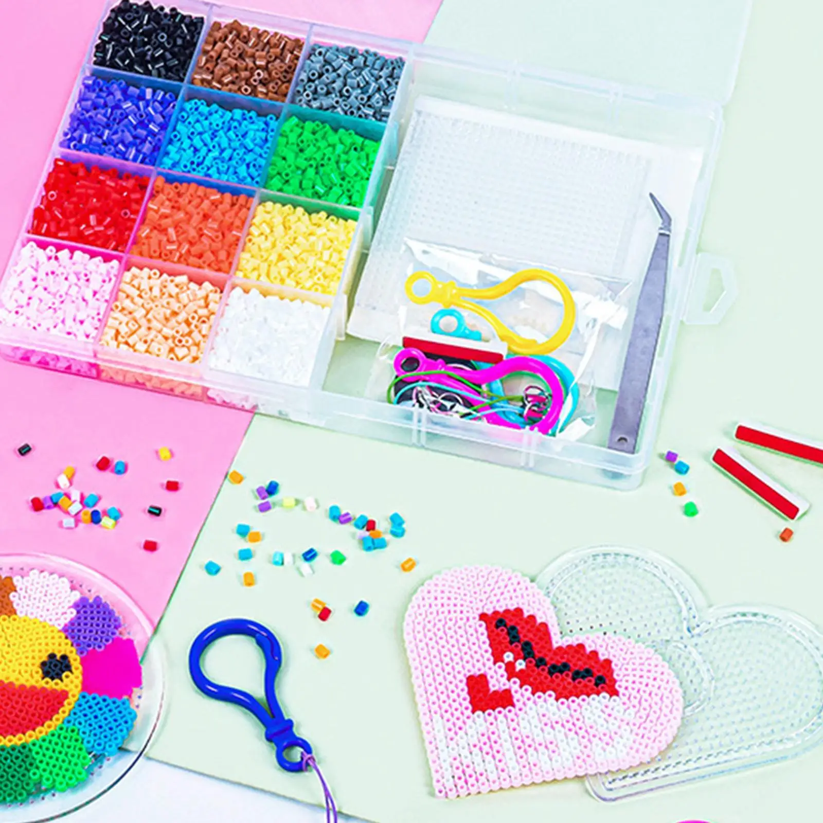 16Colors Creativity Builder Kit- with Tweezers, Peg Boards, Ironing Paper, with ,
16Colors Creativity Builder Kit- with Tweezers, Peg Boards, Ironing Paper, with ,