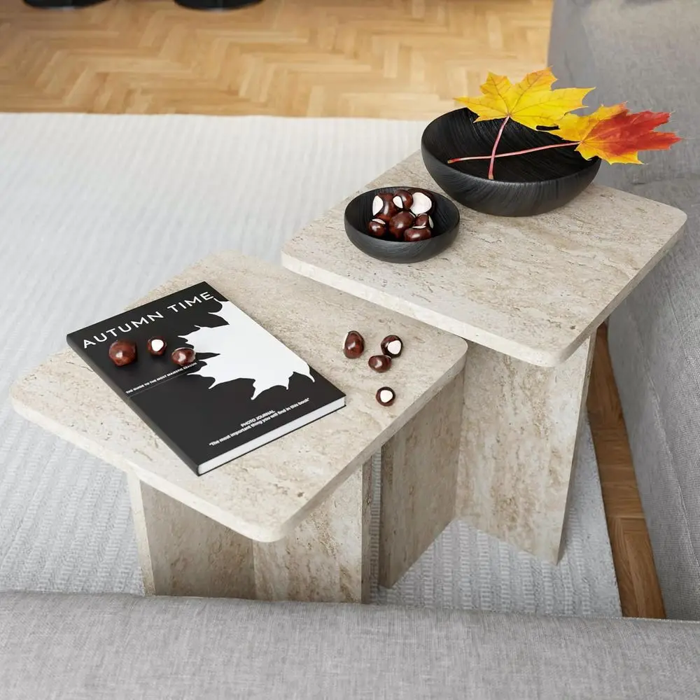 Elegant Square Nesting Table Set for 2, Ideal Coffee Table Pair for Small Side Tables in Living Rooms
Elegant Square Nesting Table Set for 2, Ideal Coffee Table Pair for Small Side Tables in Living Rooms