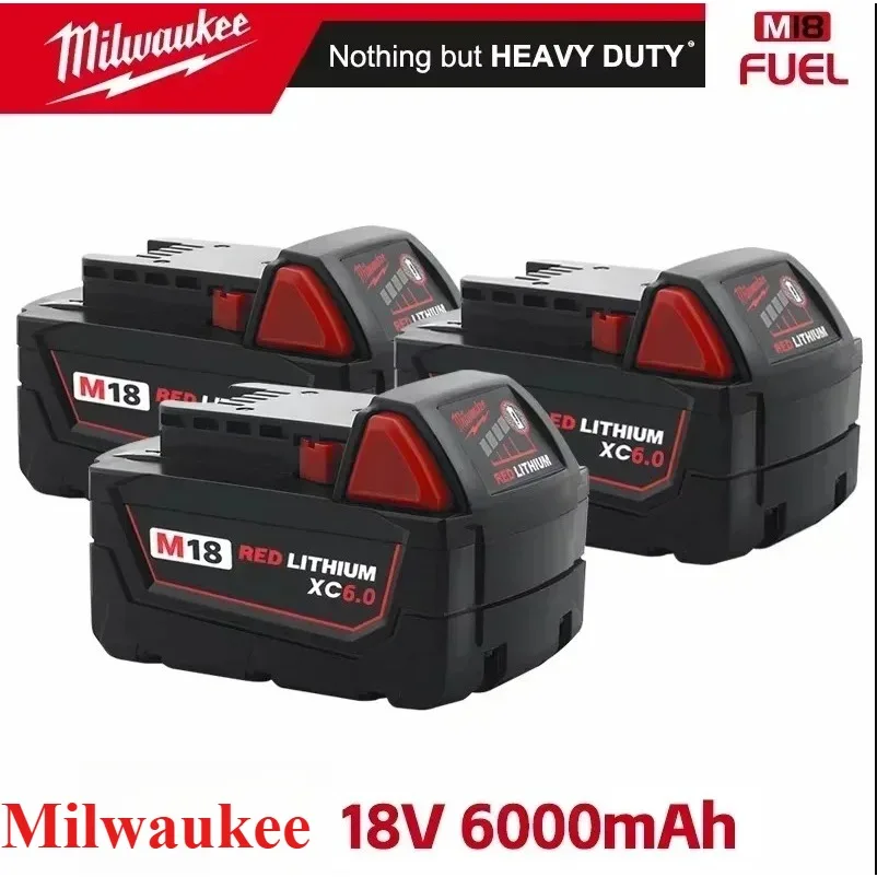 100% original Milwaukee M18 Power Tool Battery, Charger, BR, XC, 18V,6000mAh/5000mAh M18B5, 48-11-1860, Built-in 18650 Battery
100% original Milwaukee M18 Power Tool Battery, Charger, BR, XC, 18V,6000mAh/5000mAh M18B5, 48-11-1860, Built-in 18650 Battery