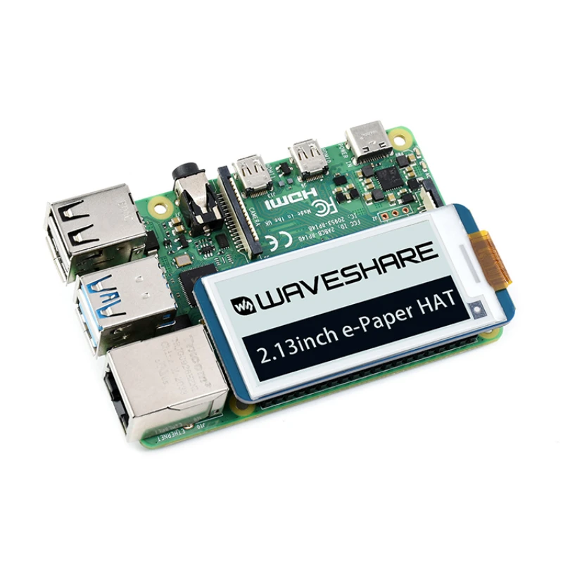 2.13-inch electronic ink screen, electronic paper display module suitable for Raspberry Pi, compatible with Arduino
2.13-inch electronic ink screen, electronic paper display module suitable for Raspberry Pi, compatible with Arduino