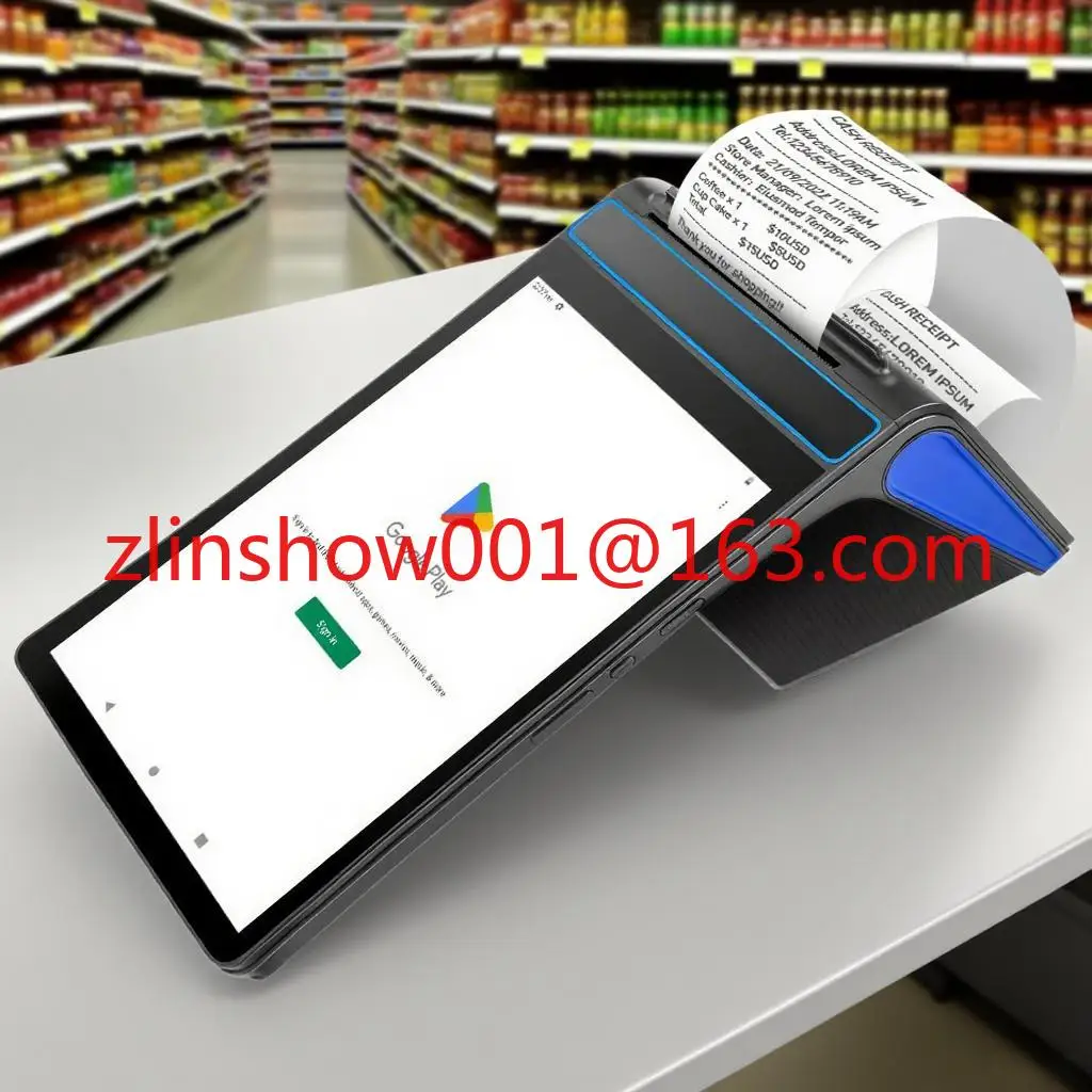 F1-88 Handheld Pos Machine 8 Inch Terminal Printer 80mm 2D Barcode Scan Desktop Pos Machine