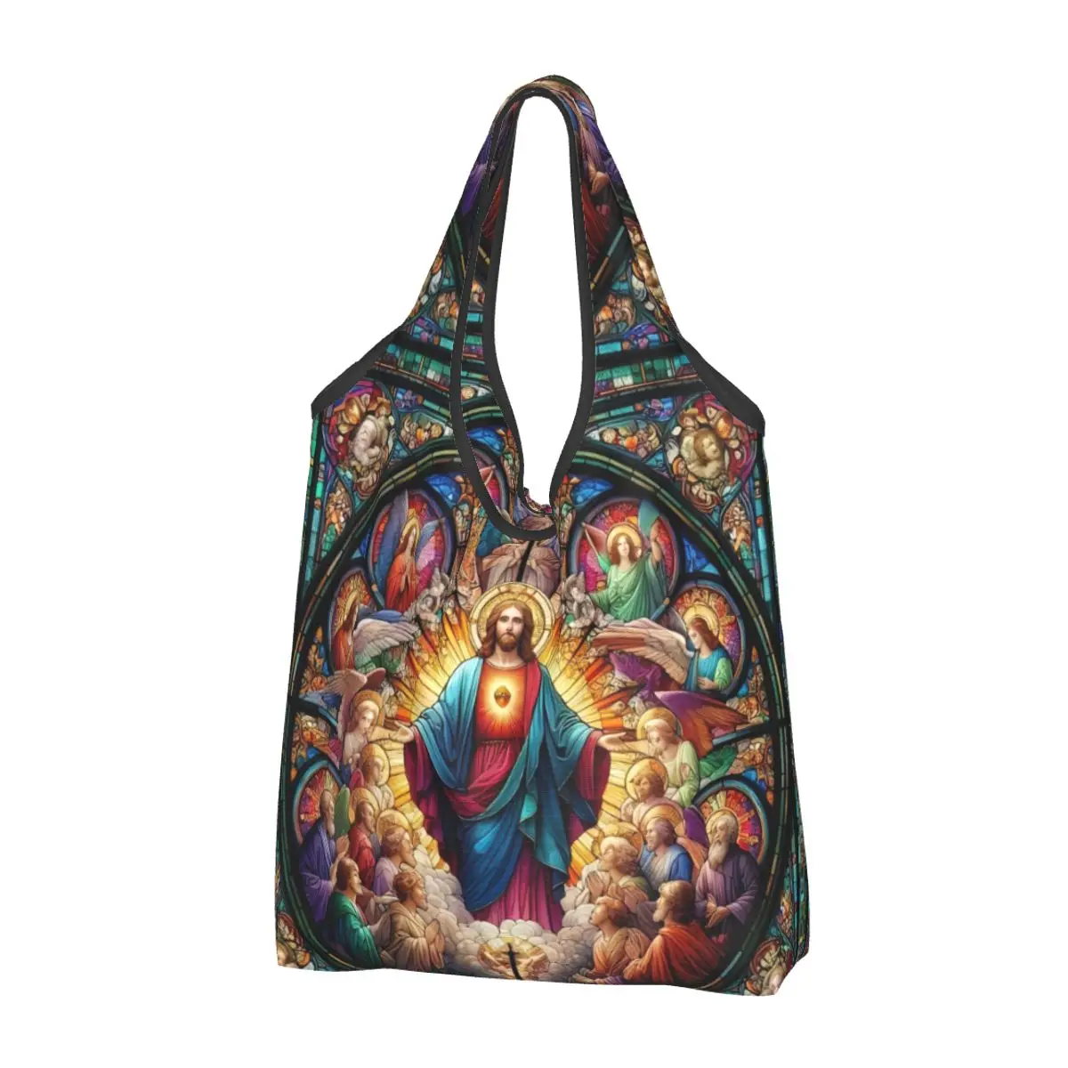 Custom Reusable Catholic Jesus Christian Faith Shopping Bag Women Tote Bag Portable Groceries Shopper Bags
Custom Reusable Catholic Jesus Christian Faith Shopping Bag Women Tote Bag Portable Groceries Shopper Bags