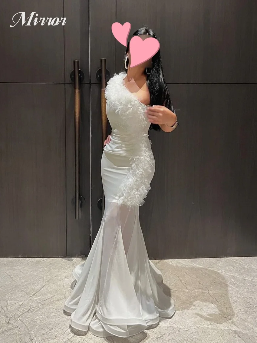 Mirror Dress Elegant Vintage Sweet Mermaid Ruffle One Shoulder Customize Formal Occasion Prom Dress Evening Party Gowns
Mirror Dress Elegant Vintage Sweet Mermaid Ruffle One Shoulder Customize Formal Occasion Prom Dress Evening Party Gowns