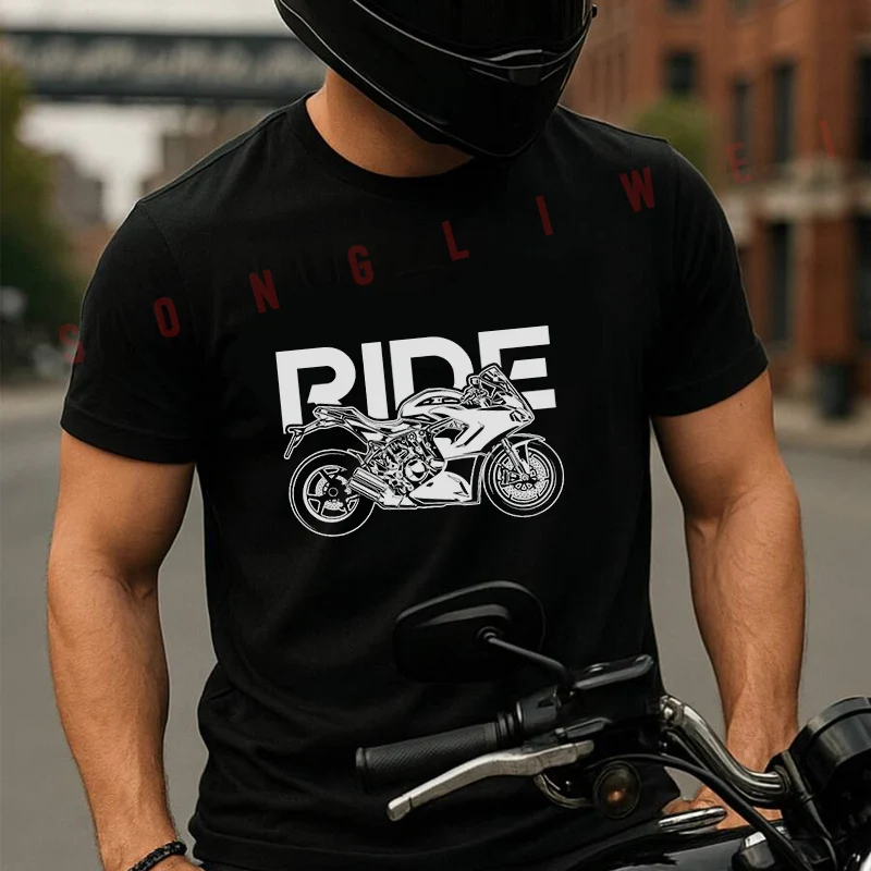 Ride Sportbike Motorcycle Creative T Shirt Summer Short-sleeved Casual Tee Men Women Streetwear Loose T-shirt
Ride Sportbike Motorcycle Creative T Shirt Summer Short-sleeved Casual Tee Men Women Streetwear Loose T-shirt
