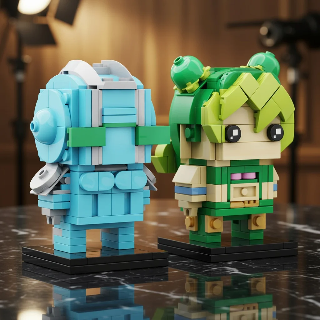 Anime Bizarre Journey Ocean Girl & Blue Stand Building Blocks Cube Head Figure MOC Bricks DIY Model Adult Hobbyist Gift
Anime Bizarre Journey Ocean Girl & Blue Stand Building Blocks Cube Head Figure MOC Bricks DIY Model Adult Hobbyist Gift