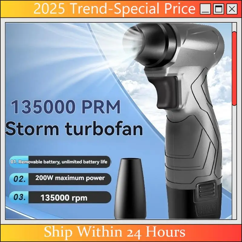 A61Z Deals 135,000 Portable Turbine Motor Handheld Violent Turbine High-Speed Turbo Fan Small Fan Ducted Turbine Fan
A61Z Deals 135,000 Portable Turbine Motor Handheld Violent Turbine High-Speed Turbo Fan Small Fan Ducted Turbine Fan