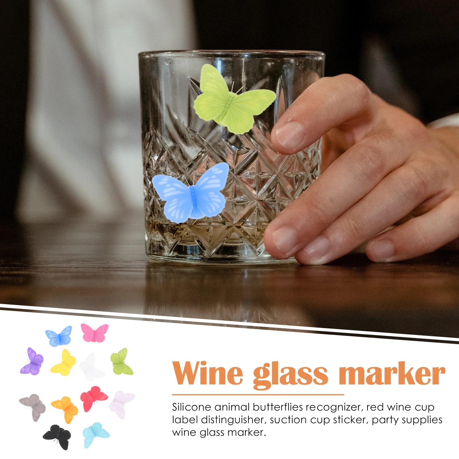 12Pcs Wine Charms Silicone Drink Markers Cup Tags Glass Decoration Festival Supplies Wine Cup Markers Glass Identification Tools
12Pcs Wine Charms Silicone Drink Markers Cup Tags Glass Decoration Festival Supplies Wine Cup Markers Glass Identification Tools