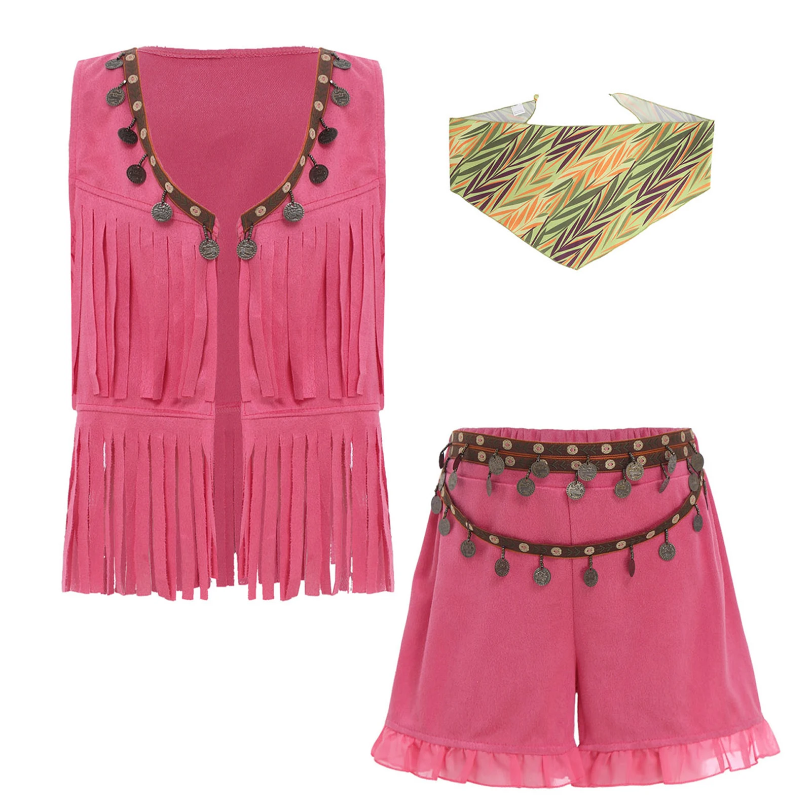 Костюм для косплея в стиле вестерн-ковбой для девочек, карнавальная вечеринка, наряды в стиле хиппи, расшитые бисером кисточки, богемный стильный жилет, шорты, платок
Костюм для косплея в стиле вестерн-ковбой для девочек, карнавальная вечеринка, наряды в стиле хиппи, расшитые бисером кисточки, богемный стильный жилет, шорты, платок