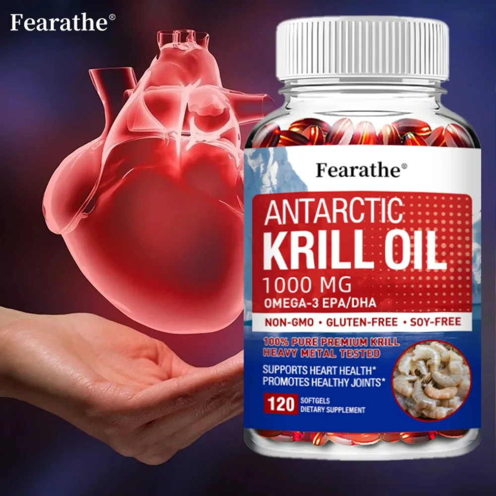 Antarctic Krill Oil - Improve Skin, Cardiovascular Health, and Promote Blood Circulation, with Omega 3, EPA, DHA
Antarctic Krill Oil - Improve Skin, Cardiovascular Health, and Promote Blood Circulation, with Omega 3, EPA, DHA