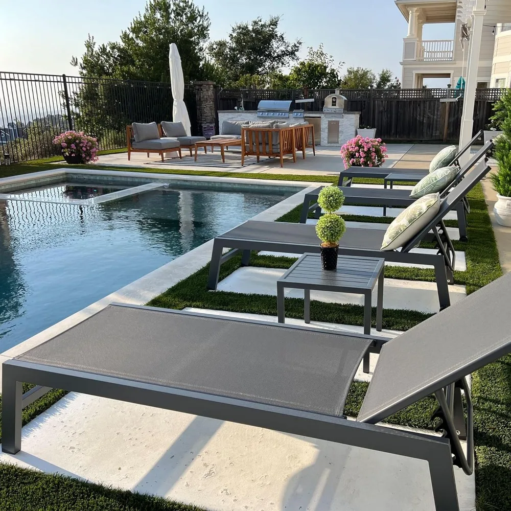 Patio Chaise Lounge Set for 2 Outdoor Chaise Lounge Chair with Aluminum Frame and Easy-to-Move Wheels Pool Lounge Ch|
Patio Chaise Lounge Set for 2 Outdoor Chaise Lounge Chair with Aluminum Frame and Easy-to-Move Wheels Pool Lounge Ch|